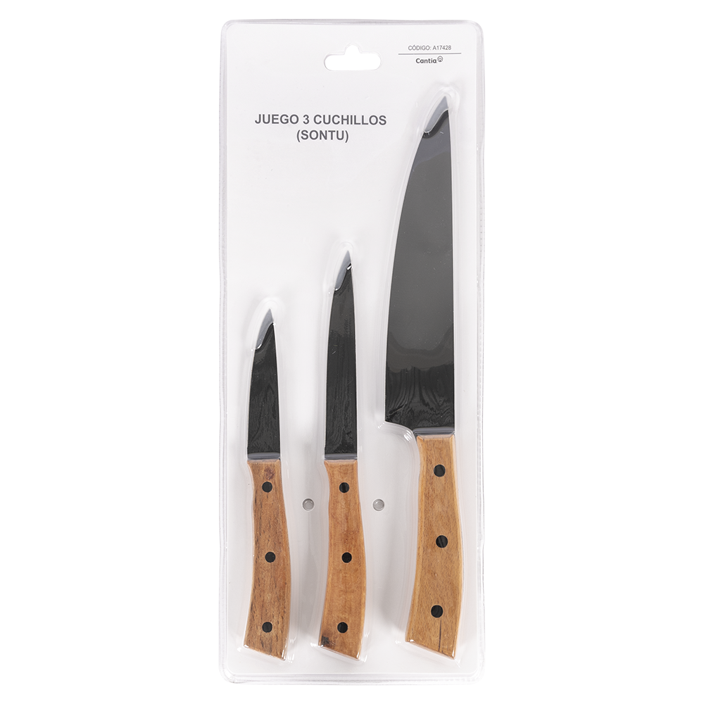 Set de 3 cuchillos para cocina - Shop Habia una vez