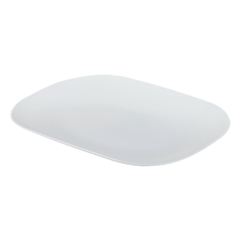 Plato rectangular toscana blanco