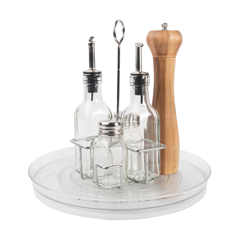 Charola de plástico giratoria