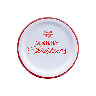 Plato para taza Merry Christmas