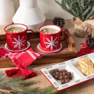 Plato para taza Merry Christmas