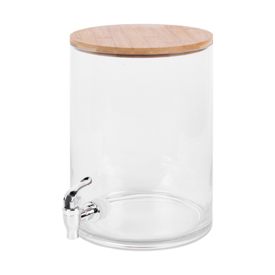 Dispensador de agua con tapa de madera 7.5 L
