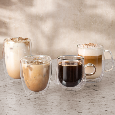 Taza Doble De Vidrio 250 ml