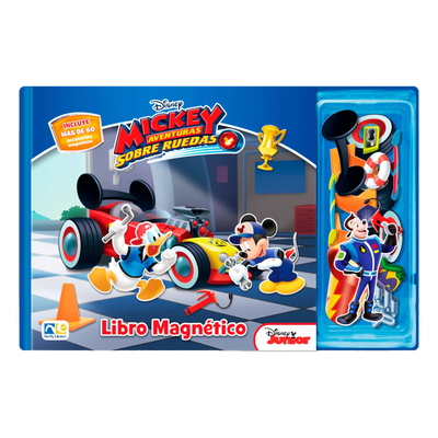 Libro Magnético De Mickey Aventuras Sobre Ruedas