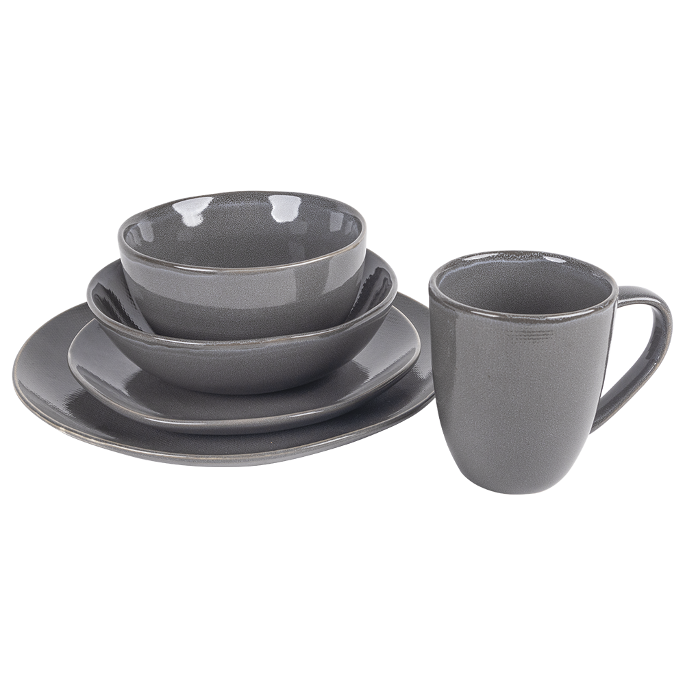 Plato Postre Amaris Gris