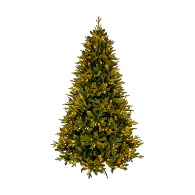 Árbol Sitka con luces
