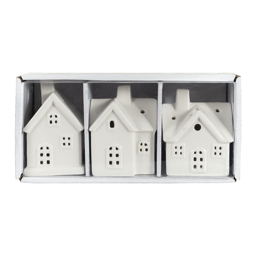 Juego De 3 Casas Decorativas