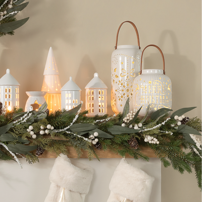 Candelabro Navideño con Luz LED