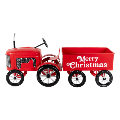 Decorativo Tractor Navideño