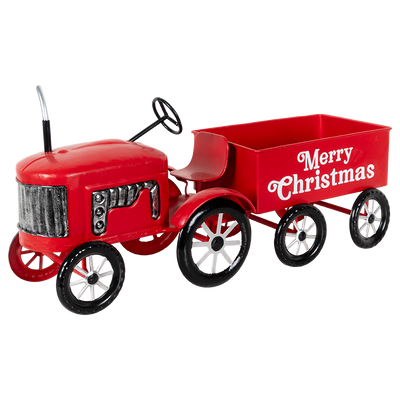 Decorativo Tractor Navideño