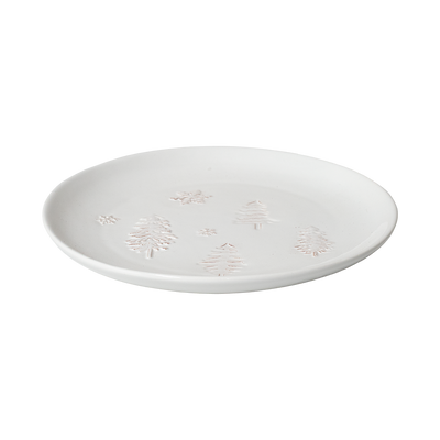 Plato Trinche Blanca Navidad