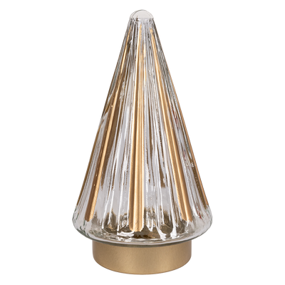 Pino decorativo base dorada