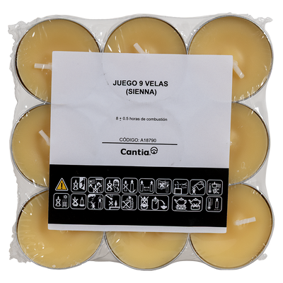 Juego de 9 Velas Sienna