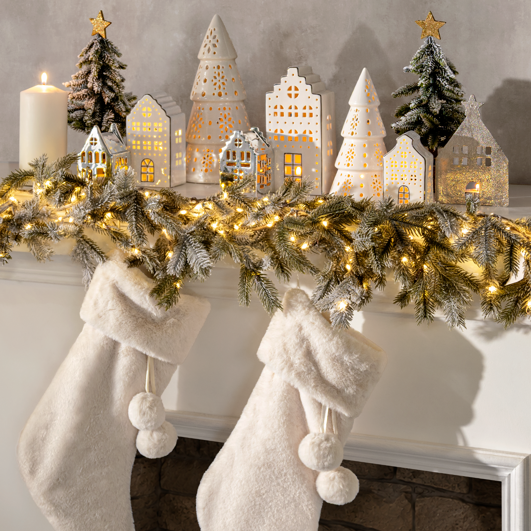 Portavelas Pino Navideño