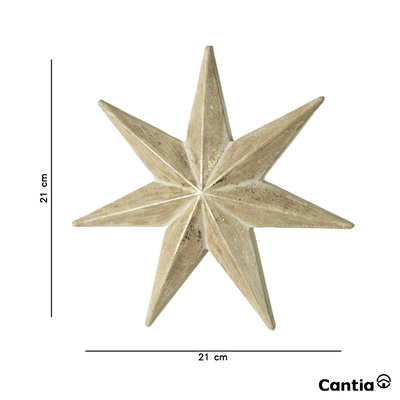 Colgante Decorativo Estrella Natural Elena