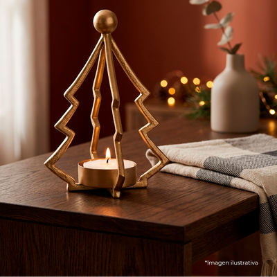 Candelabro Decorativo Pino Navideño