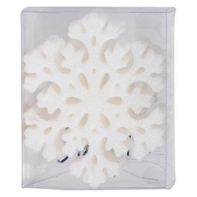 Juego Colgantes Navideños Copo Blanco