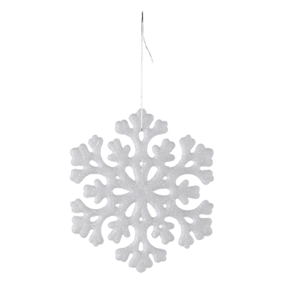 Juego Colgantes Navideños Copo Blanco