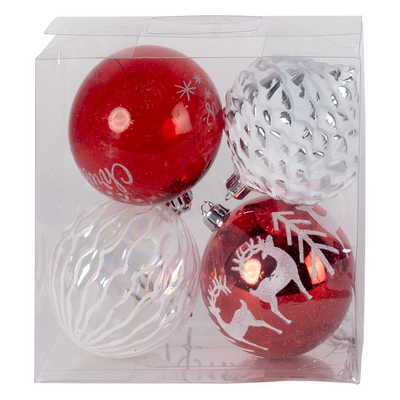 Juego 4 Esferas Navideñas