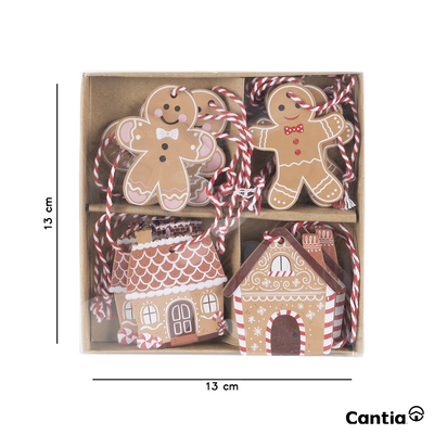Juego Colgantes Navideños jengibre