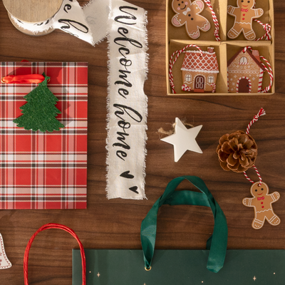 Juego de 4 Colgantes Navideños Estrellas