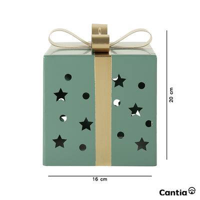 Decorativo Navideño Caja De Regalo
