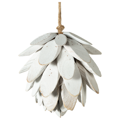 Colgante Decorativo Piña Blanca