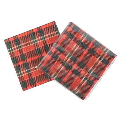 Juego de 20 Piezas Servilletas de Papel Navideñas