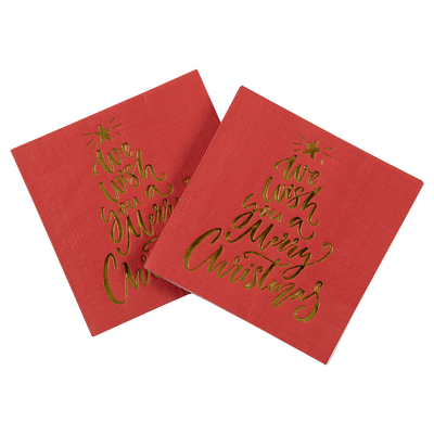 Juego de 20 Piezas Toallas De Papel Navideñas