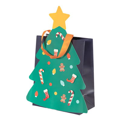 Bolsa De Papel Pino Navideño