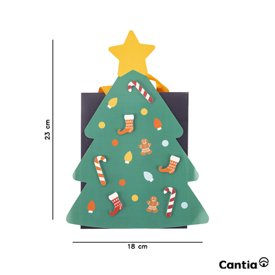 Bolsa De Papel Pino Navideño