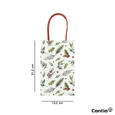 Juego 6 Bolsas De Papel Mediana Hohoho