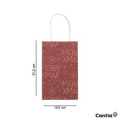 Juego 6 Bolsas De Papel Mediana Adviento
