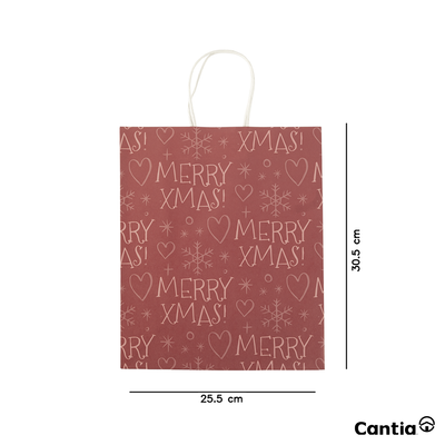 Juego 6 Bolsas de Papel Grande Adviento