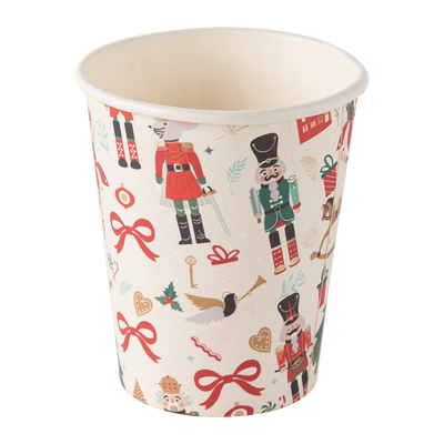 Juego 8 Vasos de Papel Navideño