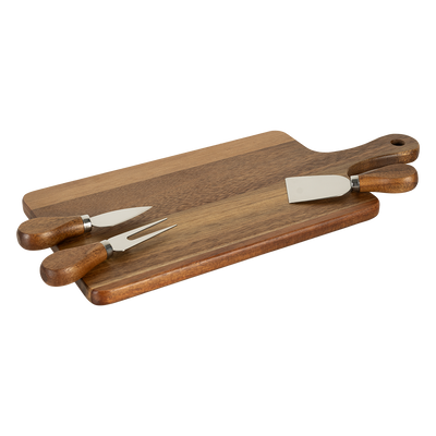Juego Tabla Para Queso Acacia