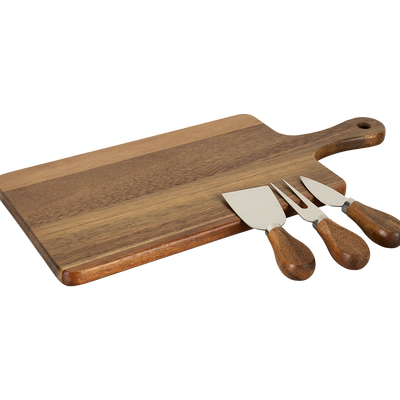 Juego Tabla Para Queso Acacia