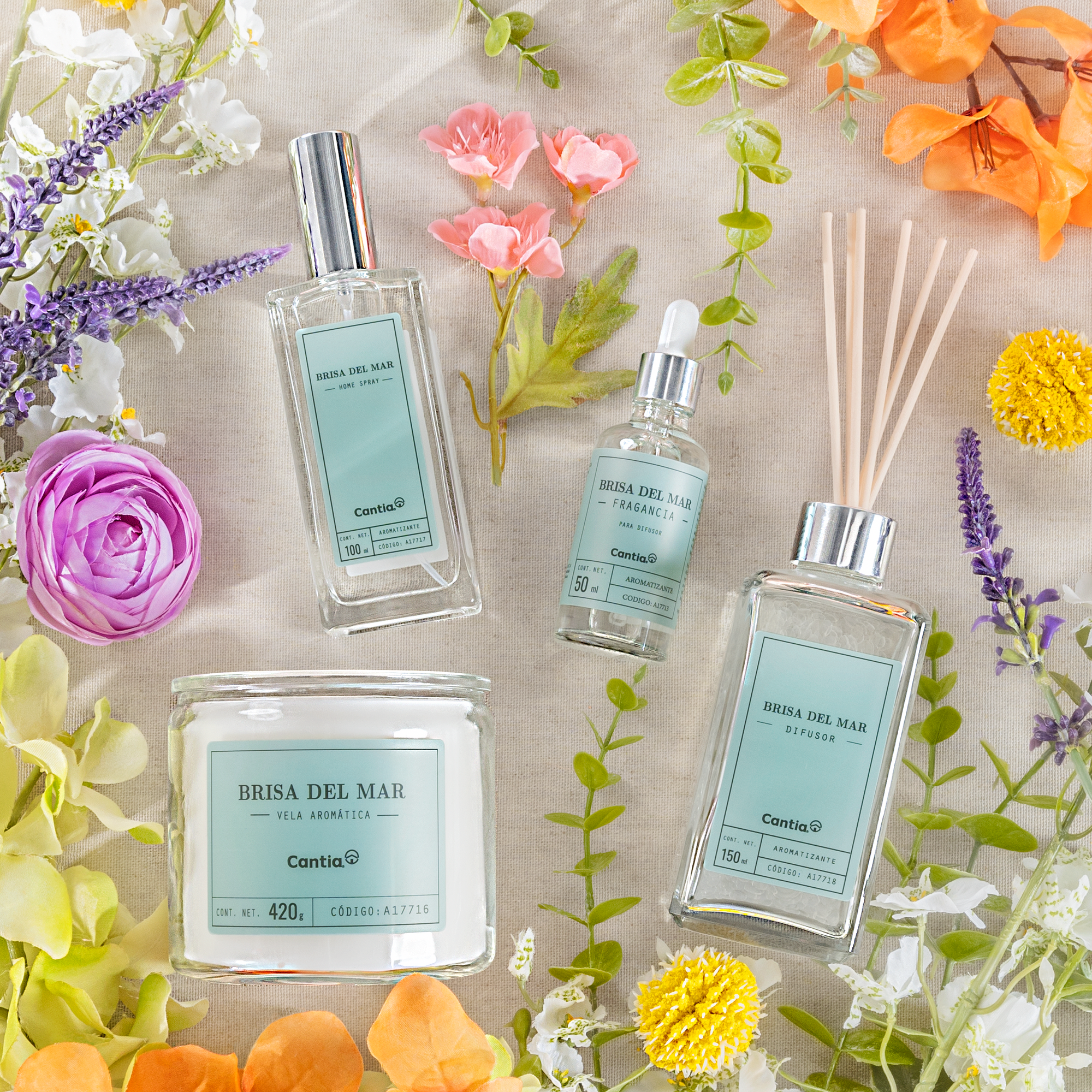 Fragancia Aromatica Brisa Del Mar Cantia