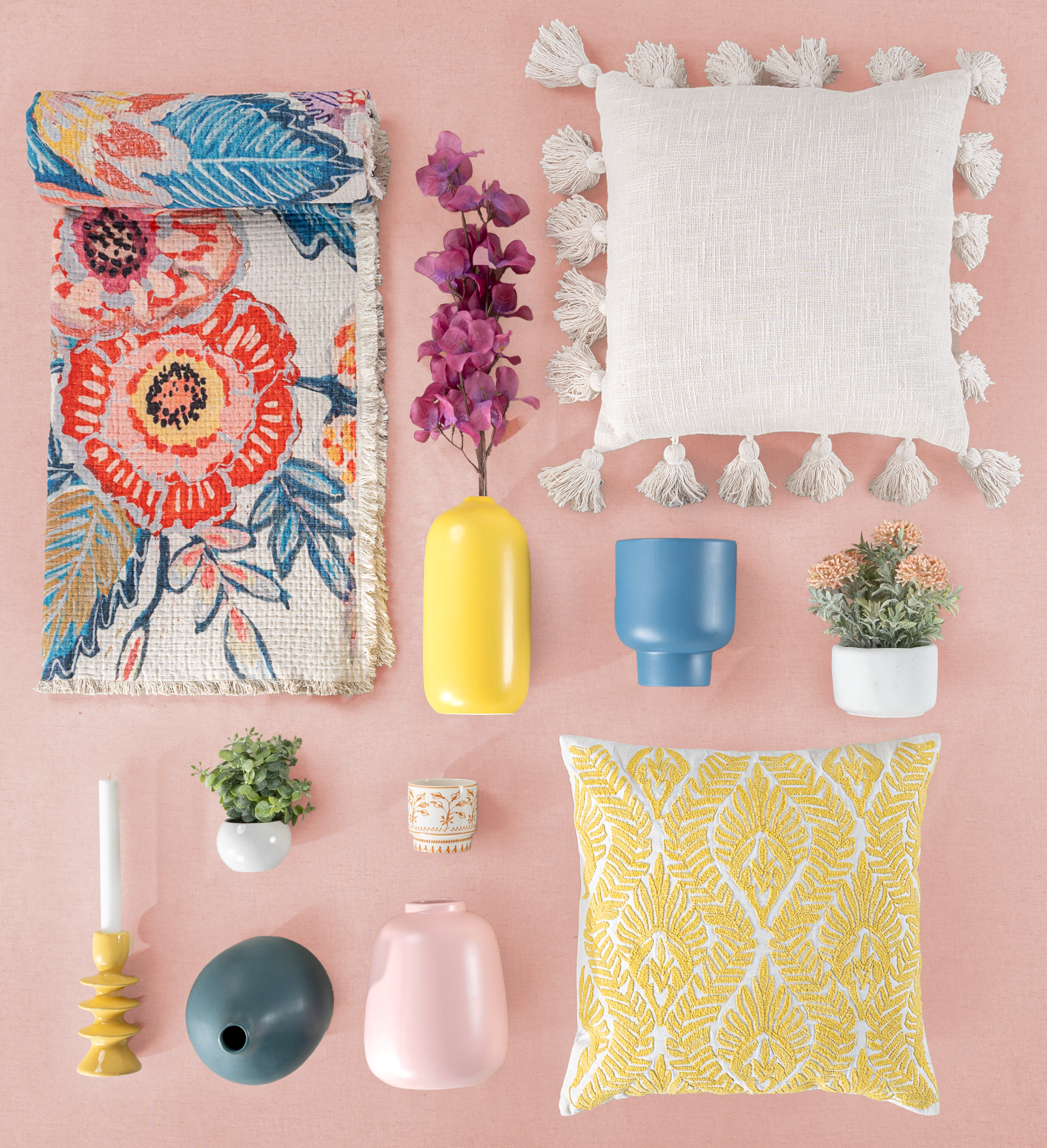 Funda Cojín Floret Pompones