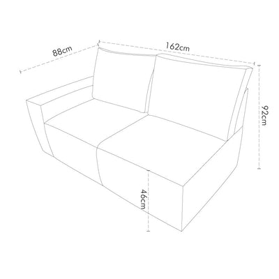 Love Seat Michigan Brazo Derecho