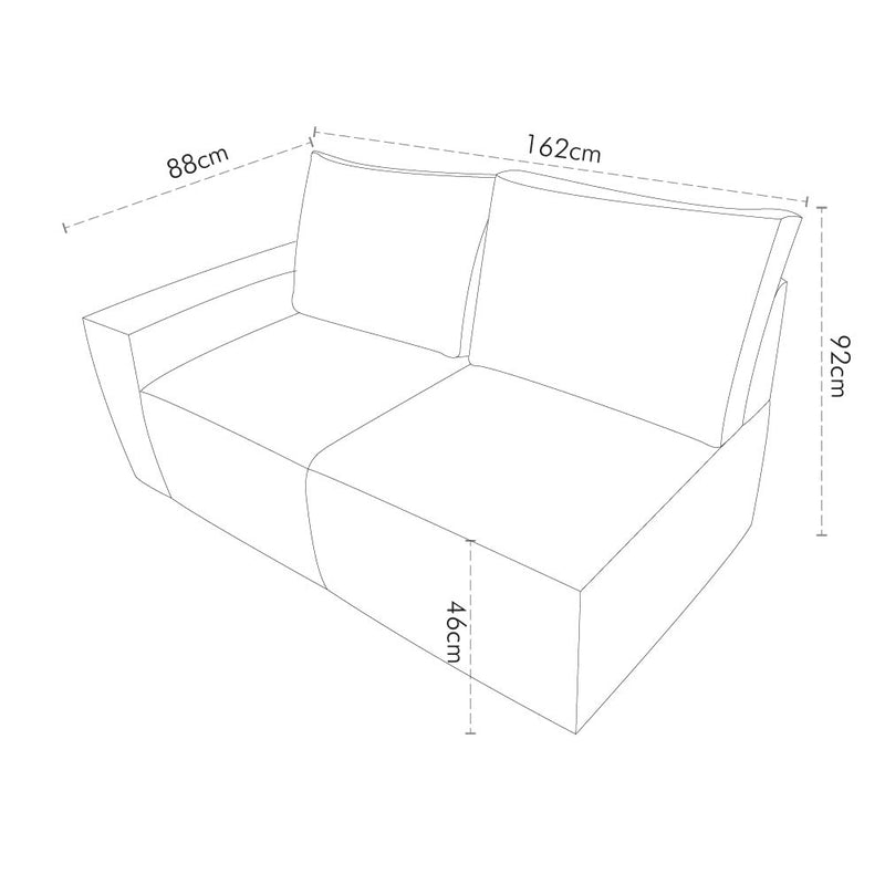 Love Seat Michigan Brazo Derecho