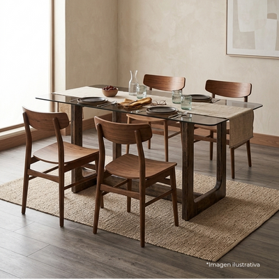 Mesa Comedor Olawa 180 cm Nogal