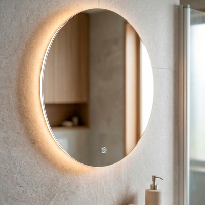 Espejo circular con luz Y-1