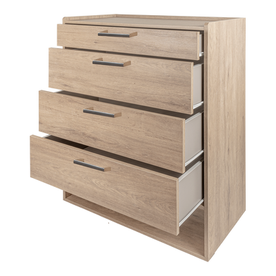 Mesa baja de madera con un cajón de rejilla y un nicho - dimensiones Mesa baja de madera con un cajón de rejilla y un nicho - dimensiones