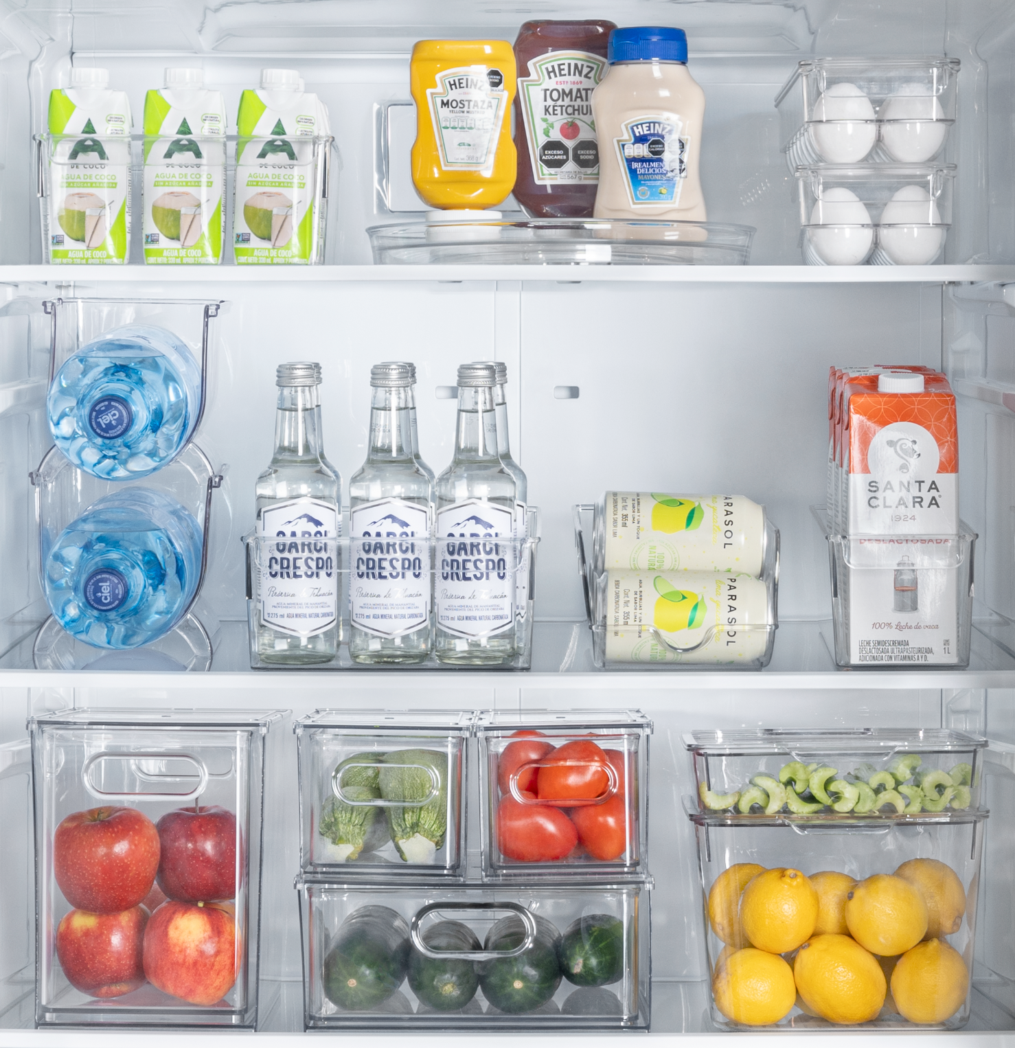 Organizador de refrescos para refrigerador