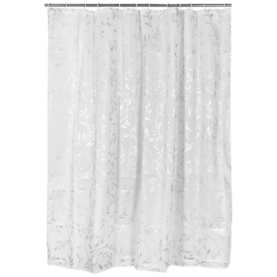 Cortina de baño hojas