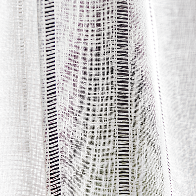Juego cortinas traslúcidas Jacquard
