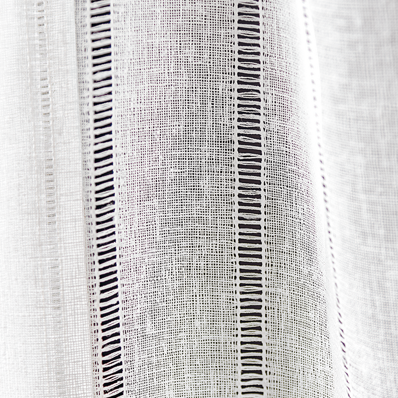Juego cortinas traslúcidas Jacquard