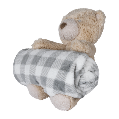 Frazada y Peluche Oso Teddy