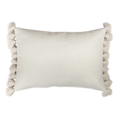 Funda Almohada Pompones Gris